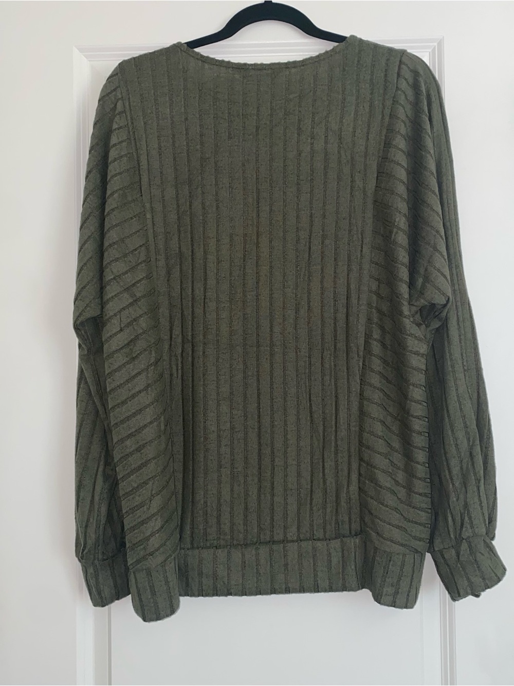 Women’s Olive Green Ribbed Top